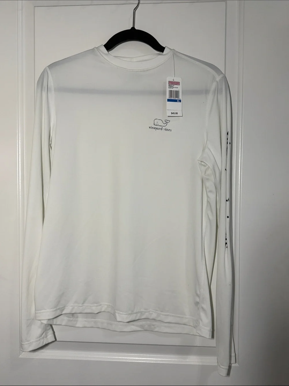 Vineyard Vines Women’s Long-Sleeve Swim Tee / Rash Guard in White